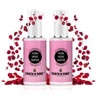Earth N Pure Rose Water Pack of 2 (100 ml each) Natural & Therapeutic Grade