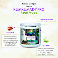 Passion Indulge Professional Face Mudd KUMKUMADI PRO- 500 gm | Face mask for Glowing skin, For all skin type