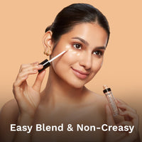 Pilgrim Full Coverage Dream Matte Liquid Concealer 7.3ml | Concealer for Dark Circles with Australian Kakadu Plum & Hyaluronic Acid | Crease resistance & Lightweight | All Day Coverage | Shade Ivory