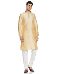 Manyavar Men's  Regular Fit Kurta & Churidar Set