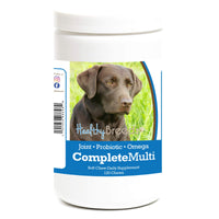 Healthy Breeds Labrador Retriever All in One Multivitamin Soft Chew 120 Count Labrador Retriever, Chocolate