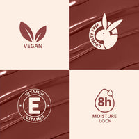 Carlton London Liquid Matte Chuffed Kiss Mocha Me Lipsticks |Enriched with Vitamin E, Avocado Oil | Matte Finish, Non-Sticky and Non-Drying | Upto 12 Hrs- 3ML (Nutella Kiss)