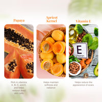 VLCC Papaya & Apricot Face Scrub - 80g - (Pack of 2) | Gentle Scrub to Remove Dead Skin, Dirt | Mild Exfoliating Scrub | Sensitive Skin Scrub | Remove Blackheads & Whiteheads.