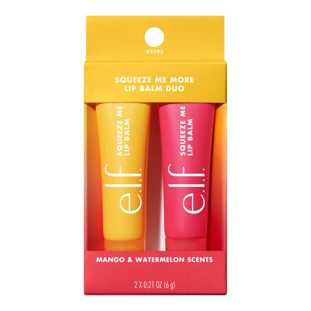 e.l.f. Cosmetics Squeeze Me More Lip Balm Duo, (2 count), Clear