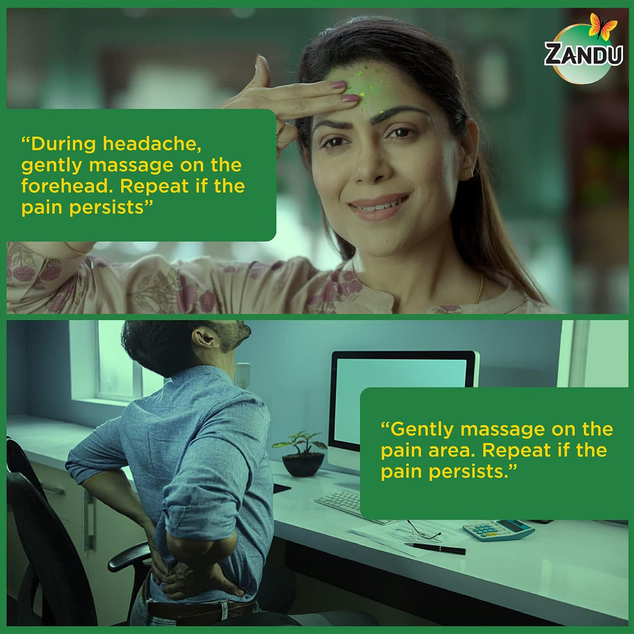 Zandu Balm, 25ml X Pack of 3, Ayurvedic balm for effective relief from Headache, Body Pain, Sprain and Cold