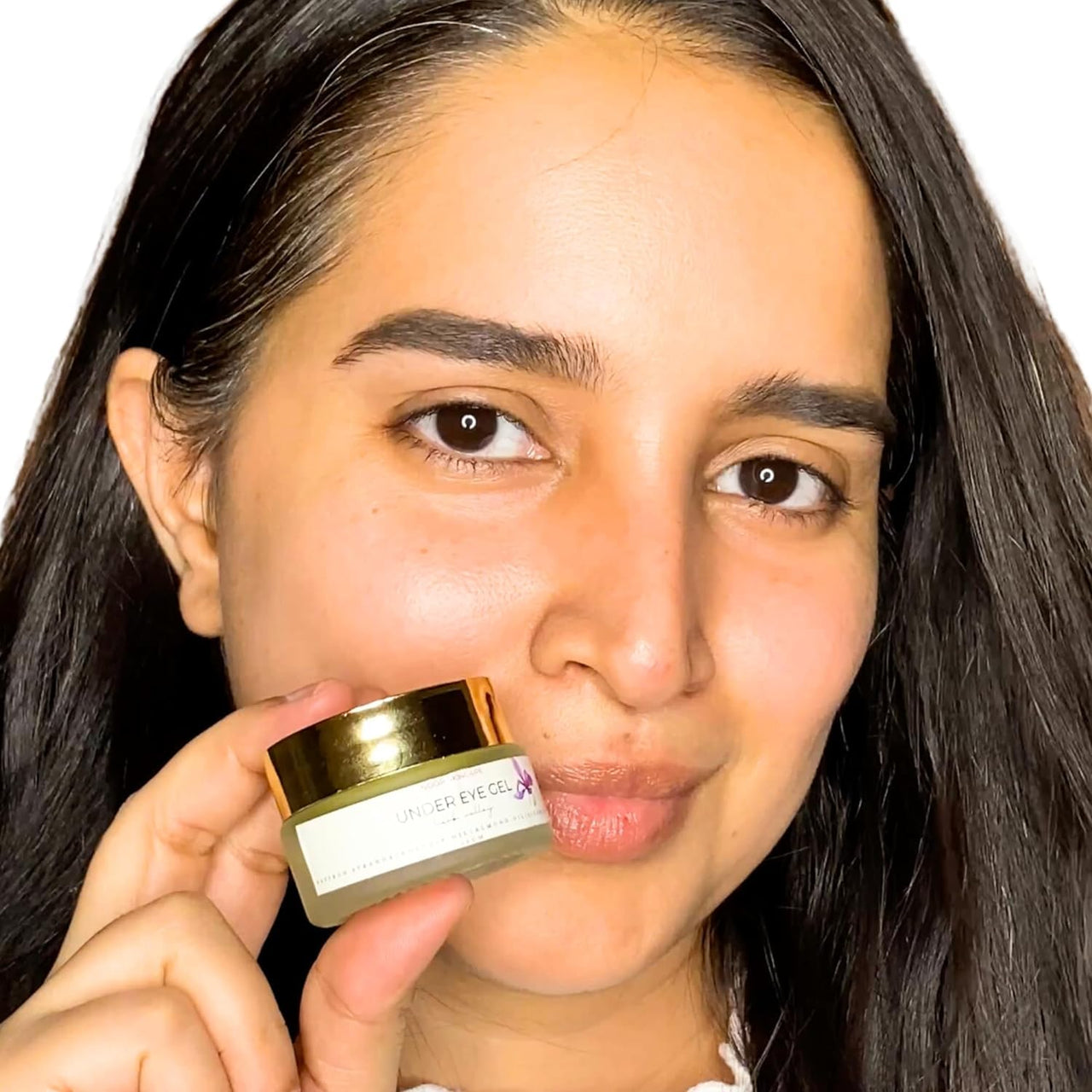 Noor Skincare Under Eye Cream for Dark Circles Removal Women/Men Gel Based, Organic, Natural, Rich, Anti-Puffy, Wrinkle Care & Glow Enhancer with Saffron, Almond, Turmeric, Aloe (30g)