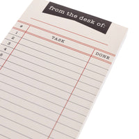 Graphique Library Card Magnetic Notepad | 100 Tear-Away Sheets | Grocery, Shopping, To-Do List | Magnetic Writing Pad for Fridge, Kitchen, Office | Lined Paper | Great Gift | 4” x 9.25”