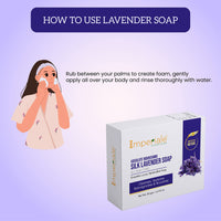 Imperiale Botanique Absolute Nourishing Handmade Lavender Soap for Women & Men | 125 GM | Luxurious Handcrafted Bath Soap | Ashwagandha, Shea Butter, Silk Protein & Lavender Oil | Scented Soap For Smooth, Soft & Radiant Skin