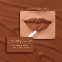 Parul Garg Beauty Silk Matte Liquid Lipstick | Long-Lasting & Smudge-Proof | Soft Matte Finish | Vegan & Clean Beauty | Hydrates with Shea Butter & Vitamin E | Shade: Chocolate Cosmos 03 - Deep Brown, 3ml