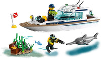 Open Box - LEGO City Great Vehicles Diving Yacht 60221 Building Kit (148 Pieces)