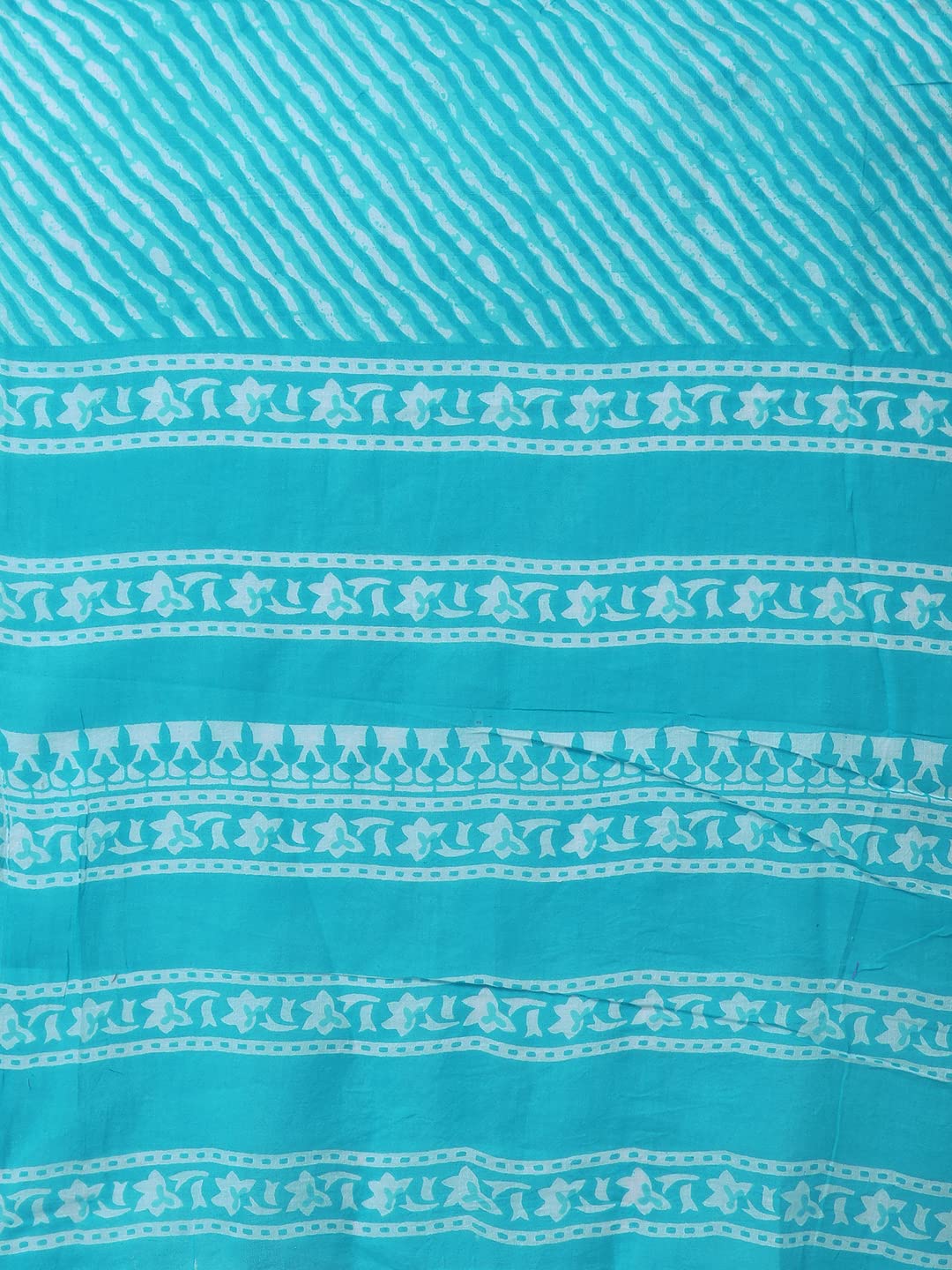 SOURBH Women's  Stylish Straight Fit Cotton Ethnic Block Motif Printed Kurta Set with Trouser Pant and Dupatta