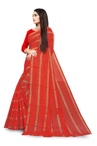 Amazon Brand - Anarva Soft Heavy & Cotton Silk Sarees for women, Beautiful saree free size with unstitched Blouse Piece