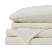 Sleep Philosophy True North Fleece Sheet Set Full, Solid Color, Warm & Plush Sheets Soft Fleece Bedding Full Size Sheets, Fitted Pocket Fits Up to 16