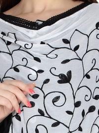 Akshar Llc Miss India Women's  Chiffon Dupatta With Goodembroidery Work