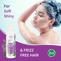 Ayouthveda Healthy Hair Shampoo 200ml With Bhringraj and Shikakai | Best Hair Shampoo for Women | Control Hair Breakage & Dandruff | Herbal Conditioner & Cleansers (Pack Of 5; 200ml each)