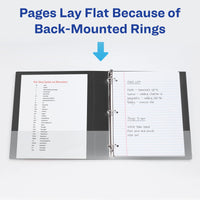 Avery Two-Tone Durable 3 Ring Binder, 1 Inch Slant Rings, Black/White View Binder (17286) 1
