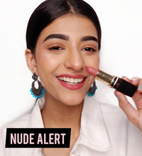 Iba Long Stay Matte Lipstick for Women- M19 Nude Alert, 4g | Creamy Matte Finish & Smooth Texture| Long-Lasting | Hydrated Lips | Enriched with Vitamin E| Intense Colour & Highly Pigmented | Lip Makeup