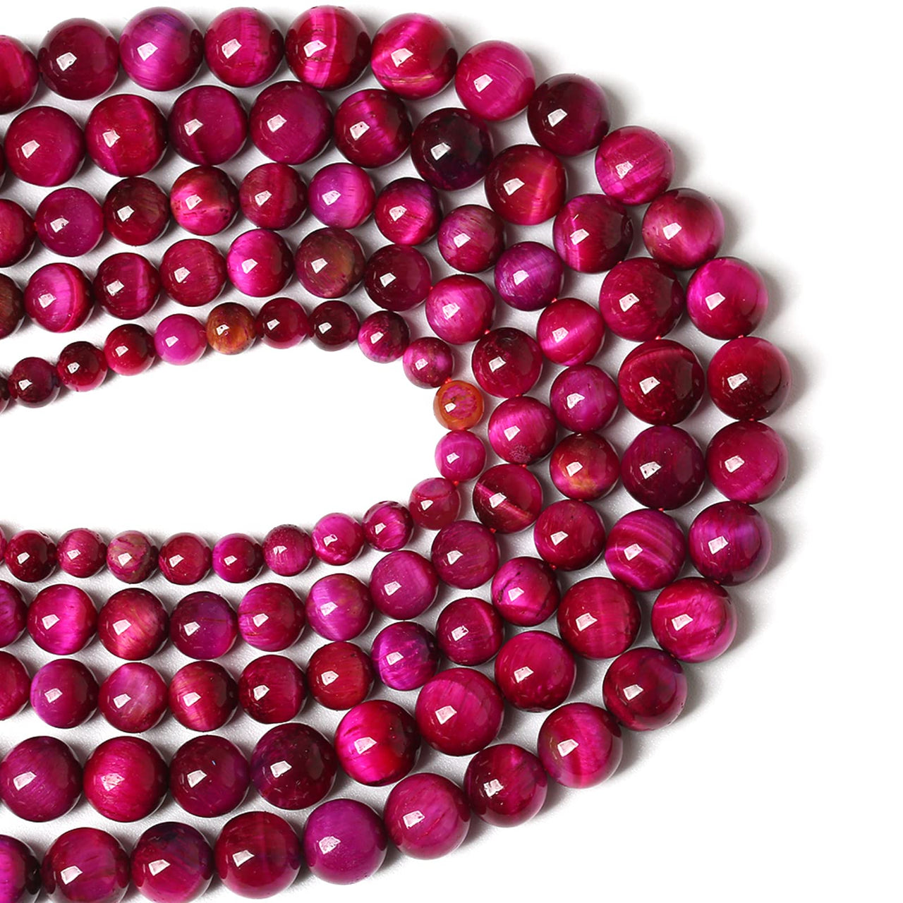 10MM 36PCS Natural Multi Rose Tiger Eye Stone Beads for Jewelry Making DIY Bracelet Energy Crystal Healing Power 10mm