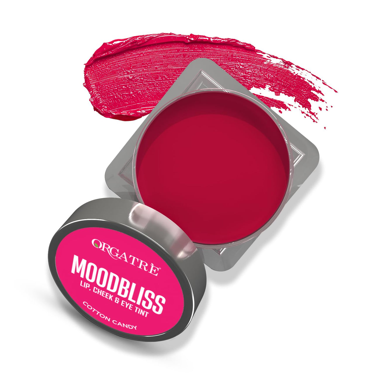 Orgatre Moodbliss Lip, Cheek & Eye Tint with Goodness of Kojic Acid and Retinol, Nourishes & Hydrates Dry Chapped Lips (Cotton Candy, 8GM)