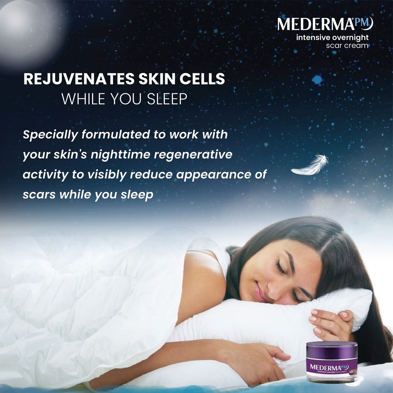 Mederma Intensive Overnight Cream 30g-Works with Skin's Nighttime Regenerative Activity - Once-Nightly Application Is Clinically Shown to Make Scars Smaller & Less Visible