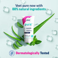 Veet Pure Hair Removal Cream for Women For Dry To Normal Skin - 50g | Suitable for Legs, Underarms, Bikini Line, Arms