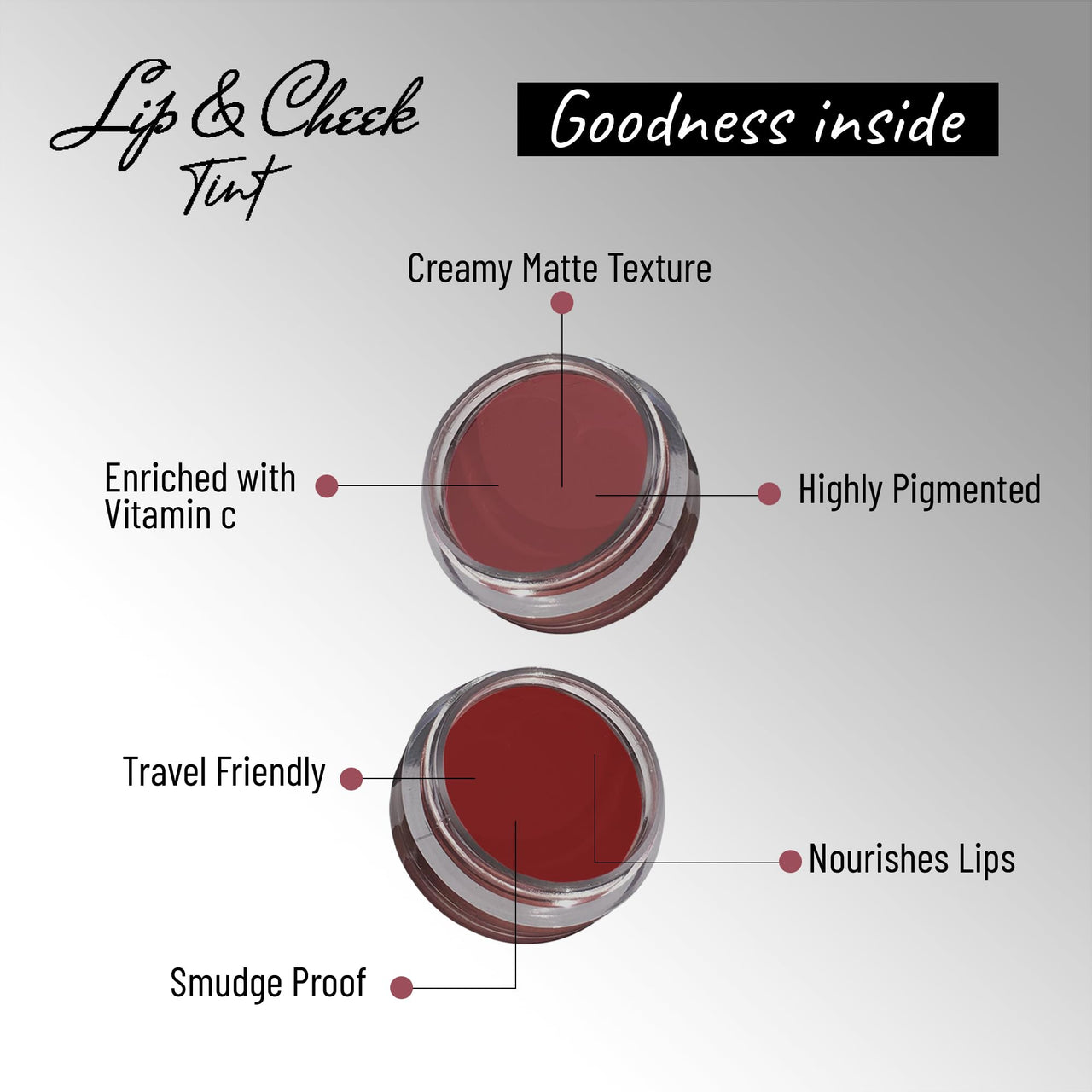 Seven Seas Lips & Cheek Tint Combo Pack of 2 | Matte Natural Blush for Women | Lip Tint with Vitamin E | Nourishing Cheek Tint (Copper Rust, Fire Brick)