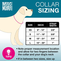 Max & Molly Soft Padded Neoprene Dog Collar w/Smart ID Gotcha! QR Pet Safety Tag, Durable, Waterproof, Anti-Stink, Machine Washable Collar for Dogs, Mykonos Lilac Stripe, XS