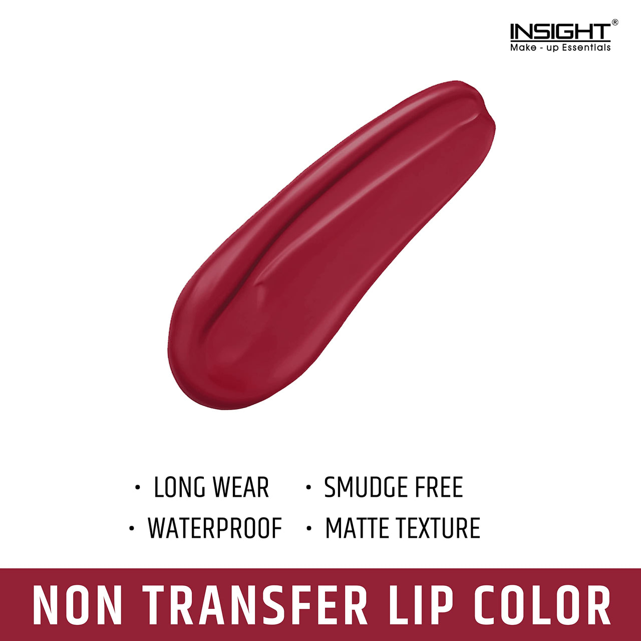 INSIGHT Non Transfer Matte Lip Color, 4Ml (12 Red Room) & Lip Color, 4Ml (05 Cocoa Plum)