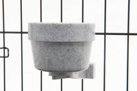 Lixit Quick Lock Removable Dog Kennel Bowls for Wire and Soft Sided Crates (10oz Wire Crate, Granite) 10oz Wire Crate