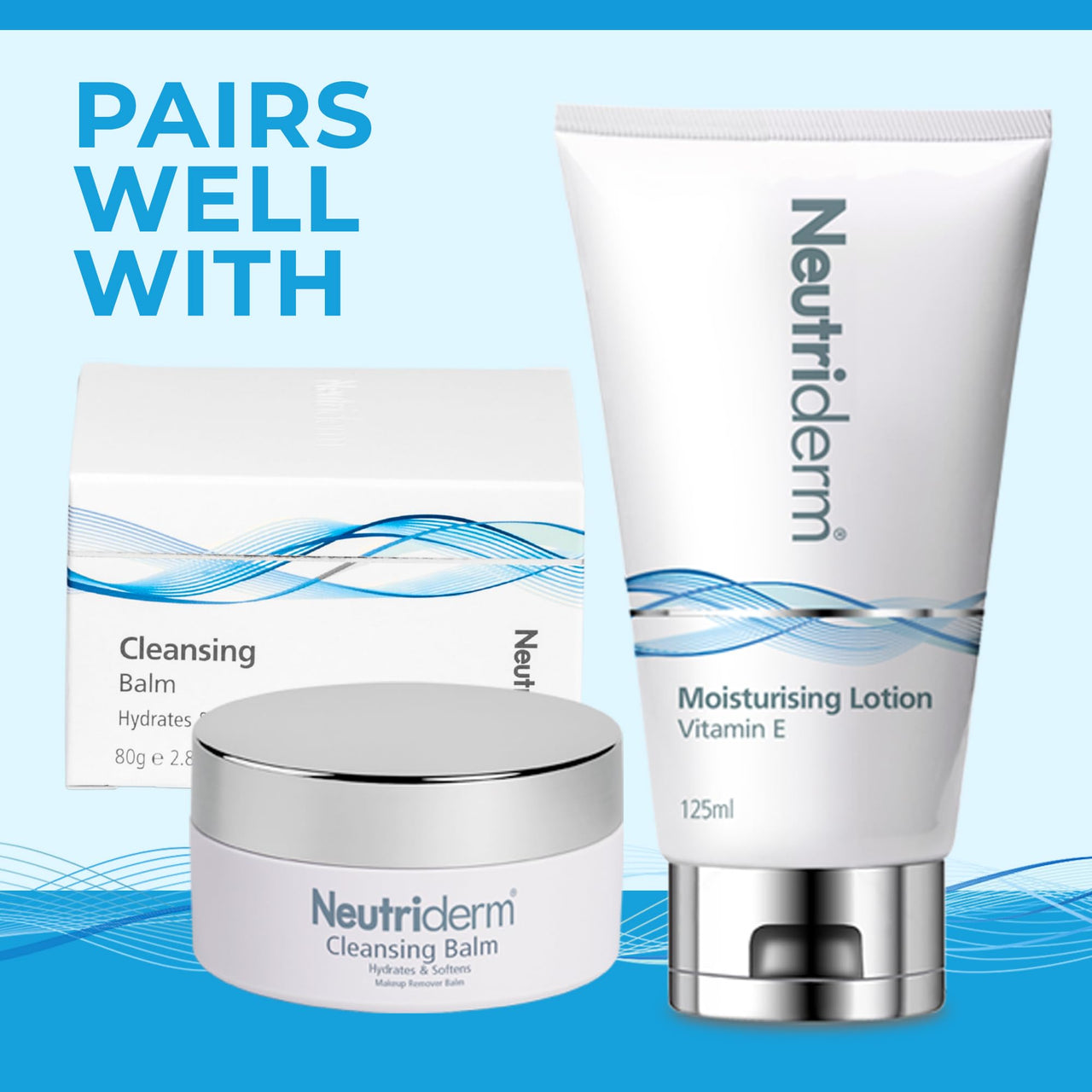 Neutriderm Foaming Cleanser Face Wash For Dry Skin: Ultra Hydrating Facial Cleanser With Niacinamide, Vitamin C, Provitamin B5 Cleansing Foam - Facial Wash Removes Makeup & Impurities - 150 Ml