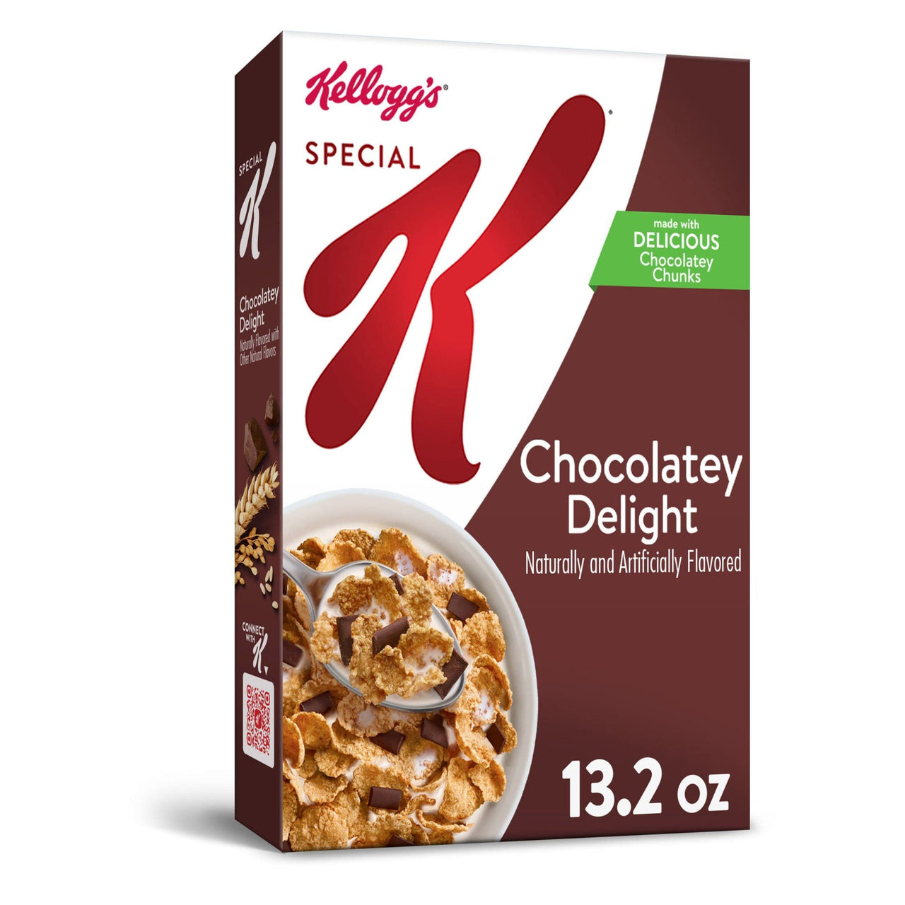 Special K Cold Breakfast Cereal, 11 Vitamins and Minerals, Chocolatey Delight, 13.2oz Box (1 Box)