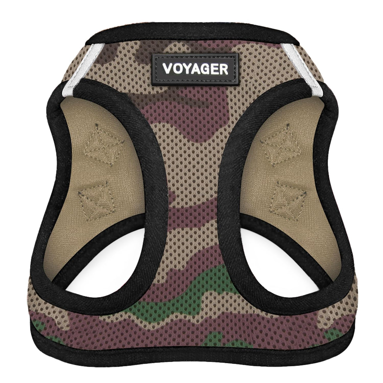 Voyager Step-in Air Dog Harness - All Weather Mesh Step in Vest Harness for Small and Medium Dogs and Cats by Best Pet Supplies - Harness (Army/Black Trim), XL (Chest: 20.5-23") Harness (Army/Black Trim) XL (Chest: 20.5 - 23")