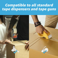 Art3d 6 Rolls Carton Sealing Tape Heavy Duty, Clear Packing Tape, 1.88