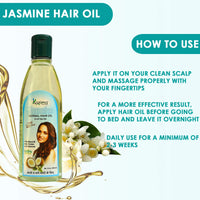 KAZIMA Jasmine Herbal Hair Oil Ideal For Anti Hair Loss, Lice Prevention, Dandruff & Promote Hair Growth (100ML) (Pack of 2)
