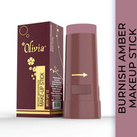 Olivia Instant Waterproof Makeup Stick shimmering Concealer Burnish Amber 15 g Shade No.10 (SPF 12) Shimmery Finish