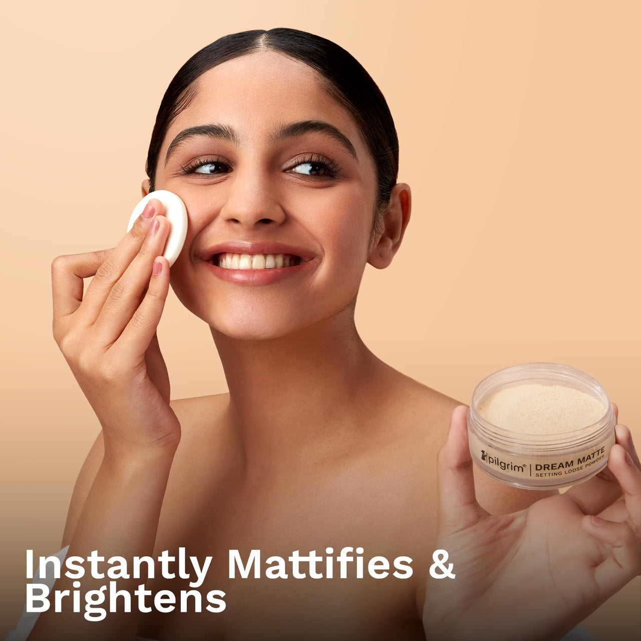 Pilgrim Translucent Setting Loose Powder Sets Makeup All Day Long Instant Oil Control Non-cakey & Flawless Finish 8g (Banana, 8gm)