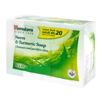 Himalaya Herbals Neem and Turmeric Soap, 125gm (Pack of 4) with Value Pack Save Rs.20 and Himalaya Herbals Protein Shampoo, Gentle Daily Care, 400ml