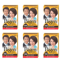 Bigen Powder Hair Color, Dark Brown N30 - Pack of 6 (Combo Set)