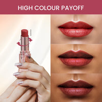 Swiss Beauty Pure Lustre Lipstick | High Shine Finish | Smooth Glide | With Olive Oil & Vitamin E | Hydrating | Shade- Bleached Pink, 3.8gm
