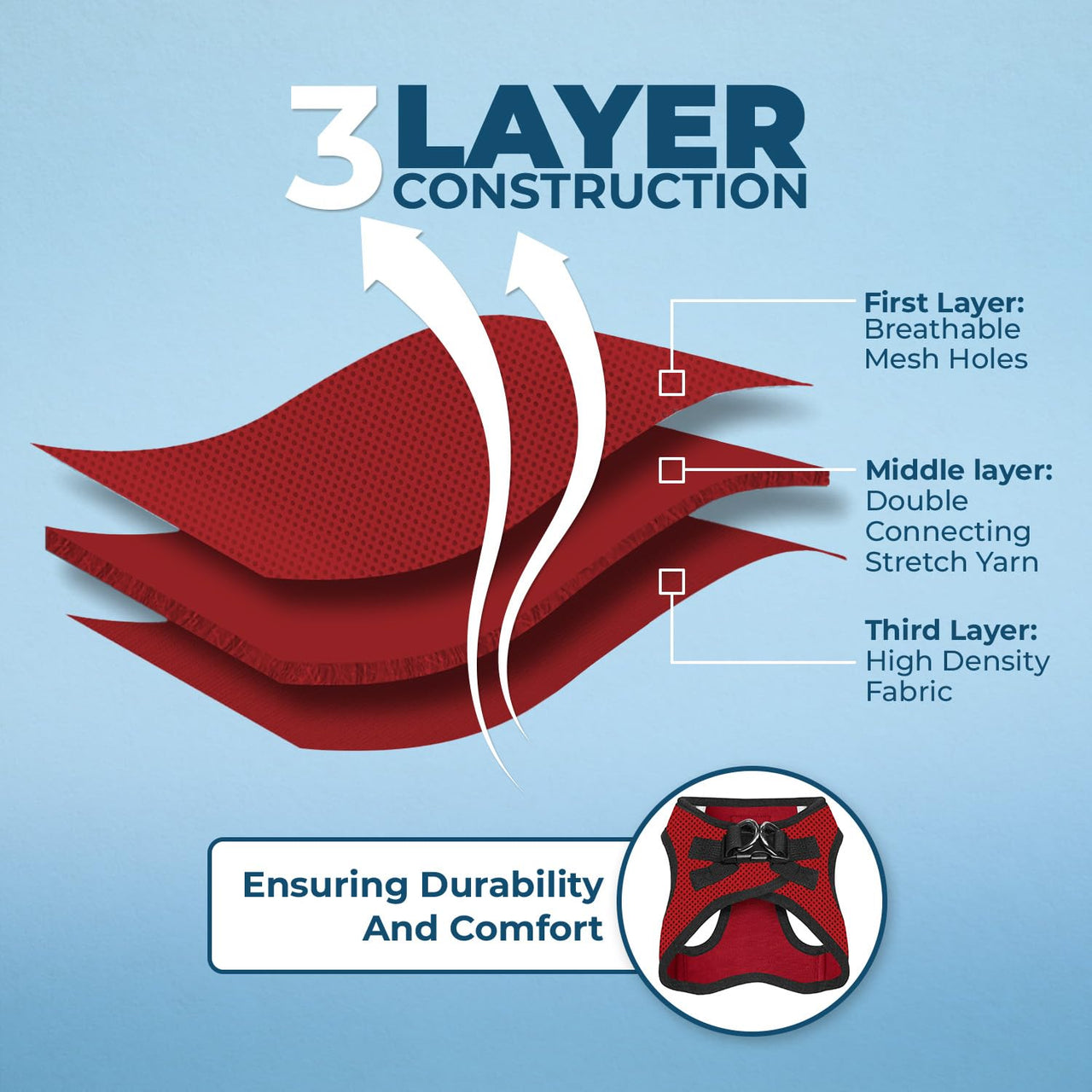 Voyager Step-in Air Dog Harness - All Weather Mesh Step in Vest Harness for Small and Medium Dogs and Cats by Best Pet Supplies - Harness (Red/Black Trim), XL (Chest: 20.5-23") Harness (Red/Black Trim) XL (Chest: 20.5 - 23")