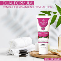 Ayouthveda Vagitone Vaginal Gel for Women | Prevents Dryness, Itchiness & Bad Odor| Enriched With Aloe Vera, Amla & Majhu Phal| Daily Intimate Moisturizing Gel | Non Itching Dryness Non Sticky Staining Sulphate Paraben Free Hypoallergenic for Women (Pack