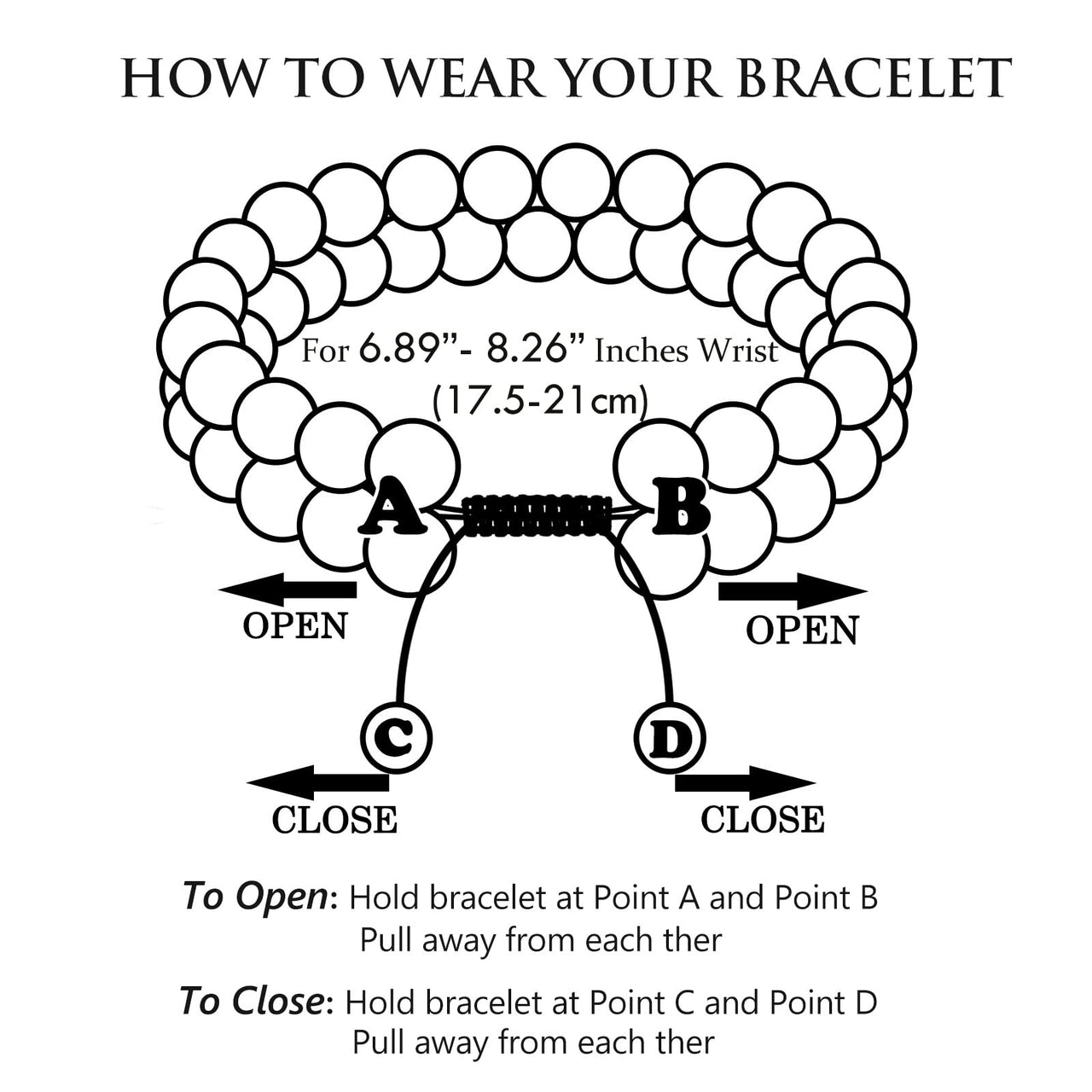 Triple Protection Bracelet for Women, Genuine Healing Crystal Bracelet Amethyst Black Obsidian Hematite 6mm, Pyramid Energy Crystal Beads Bracelet for Protection and Balance