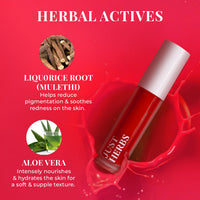 Just Herbs Water Baby Smudge & Transfer Proof | 12hrs Stay | Richly Pigmented Infused with Aloe Vera Multipurpose Water Tint for Lips, Cheeks and Eyelids for Women 6.5ml (Berry Sweet)