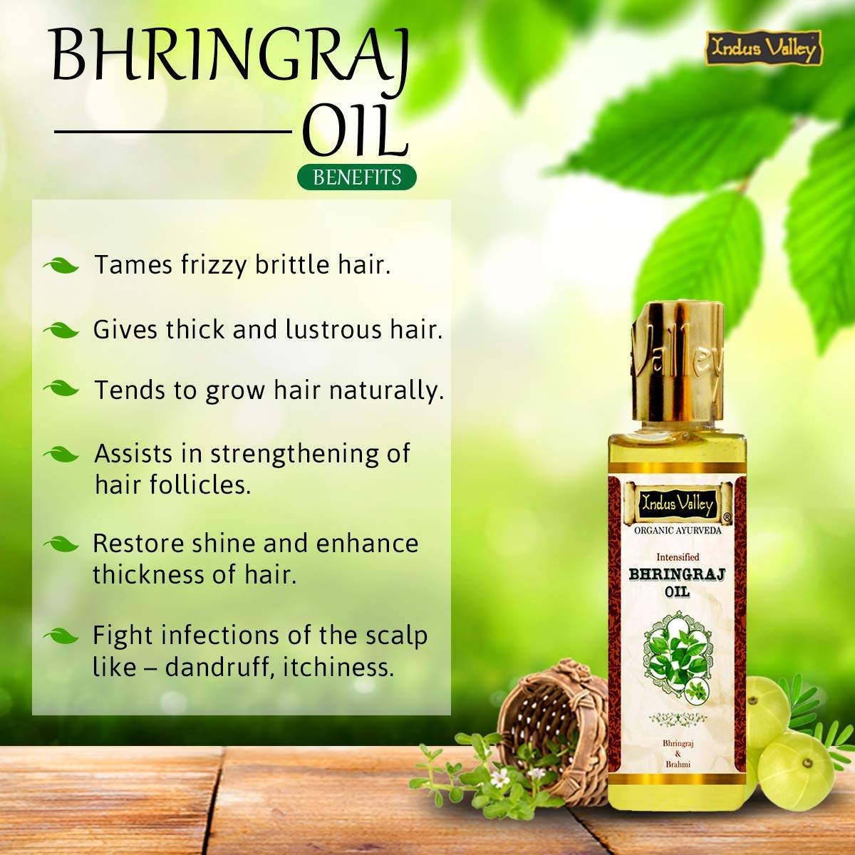 INDUS VALLEY Bhringraj Oil - (100ml)