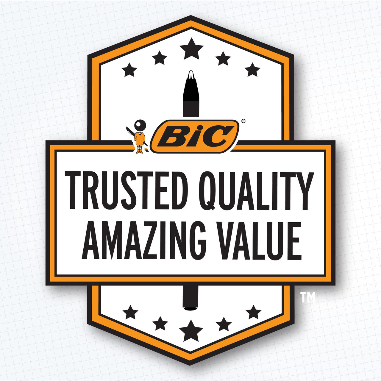 BIC Cristal Xtra Smooth Ballpoint Pen, Medium Point (1.0mm), Blue, 24-Count