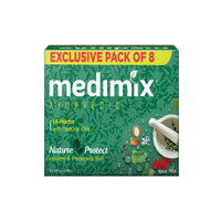 Medimix Ayurvedic Classic 18 Herbs Bathing Soap 125g (Combo Pack of 8) | Natural Oils For Healthy & Protected Skin | Shop Herbal | Natural | Paraben-free & Sulphate-free | 100% Vegan