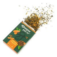 Chaayos Turmeric Cinnamon Green Tea | Turmeric Cinnamon Tea | Whole Leaf Loose Tea | Immunity Boosting - 100g [50 Cups] | Antioxidant Green Tea | Green Tea
