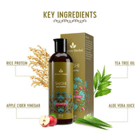Avimee Herbal Sakshi Hair Shampoo | Deep Cleaning Shampoo | With Aloe Vera, Apple Cider Vinegar, Rice Protein & Tea Tree Oil | SLES Free | 200 mL