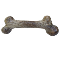 Pet Qwerks Dinosaur BarkBone - Nylon Dog Bone for Aggressive Chewers - Bacon Flavor - 6.5