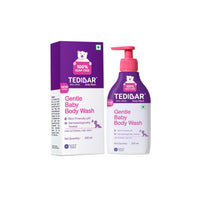 Tedibar Rich Moisturising Baby Body Wash 250ml with Skin Friendly PH with Tedibar Moisturising Baby Bathing Bar 100gx2 (Pack of 1)|100% Soap Free | Dermatologically TestedMoisturising Bar